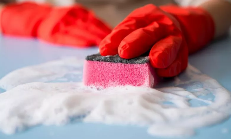 Close Up Disinfecting House With Sponge 1300x820