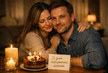 З днем народження коханий чоловік: привітання від дружини